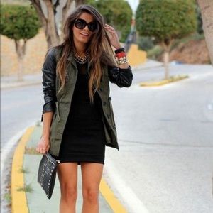 Club Monaco Genuine Leather Utility Jacket